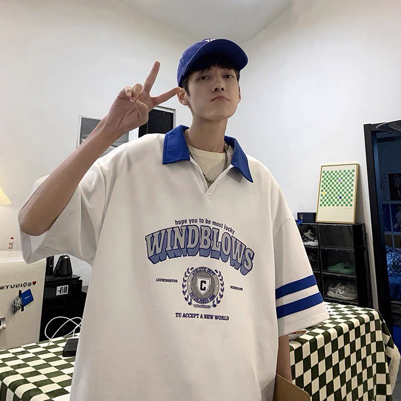 Áo Thun Nam Nữ Polo Chữ WInd Cổ Bẻ Dày Mịn Thoáng Mát Thiết Kế Thời Trang Kiểu Dáng Năng Động Trẻ Trung