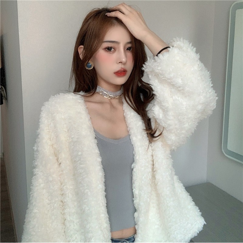 🌸Hàng Order🌸Áo Lông Trắng Sành Điệu 🌸Hàng Quảng Châu Cao Cấp