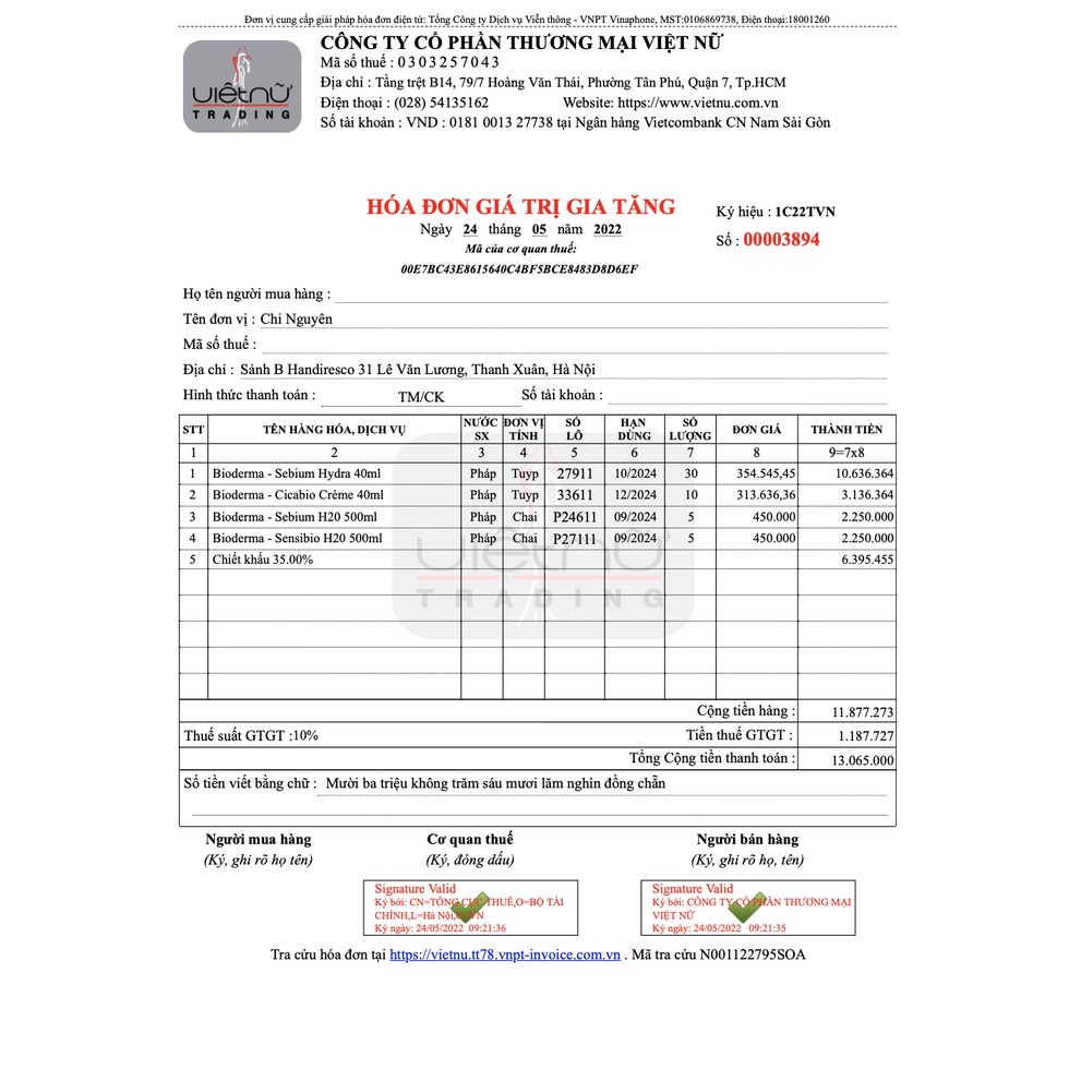 Nước Tẩy Trang BIODERMA
