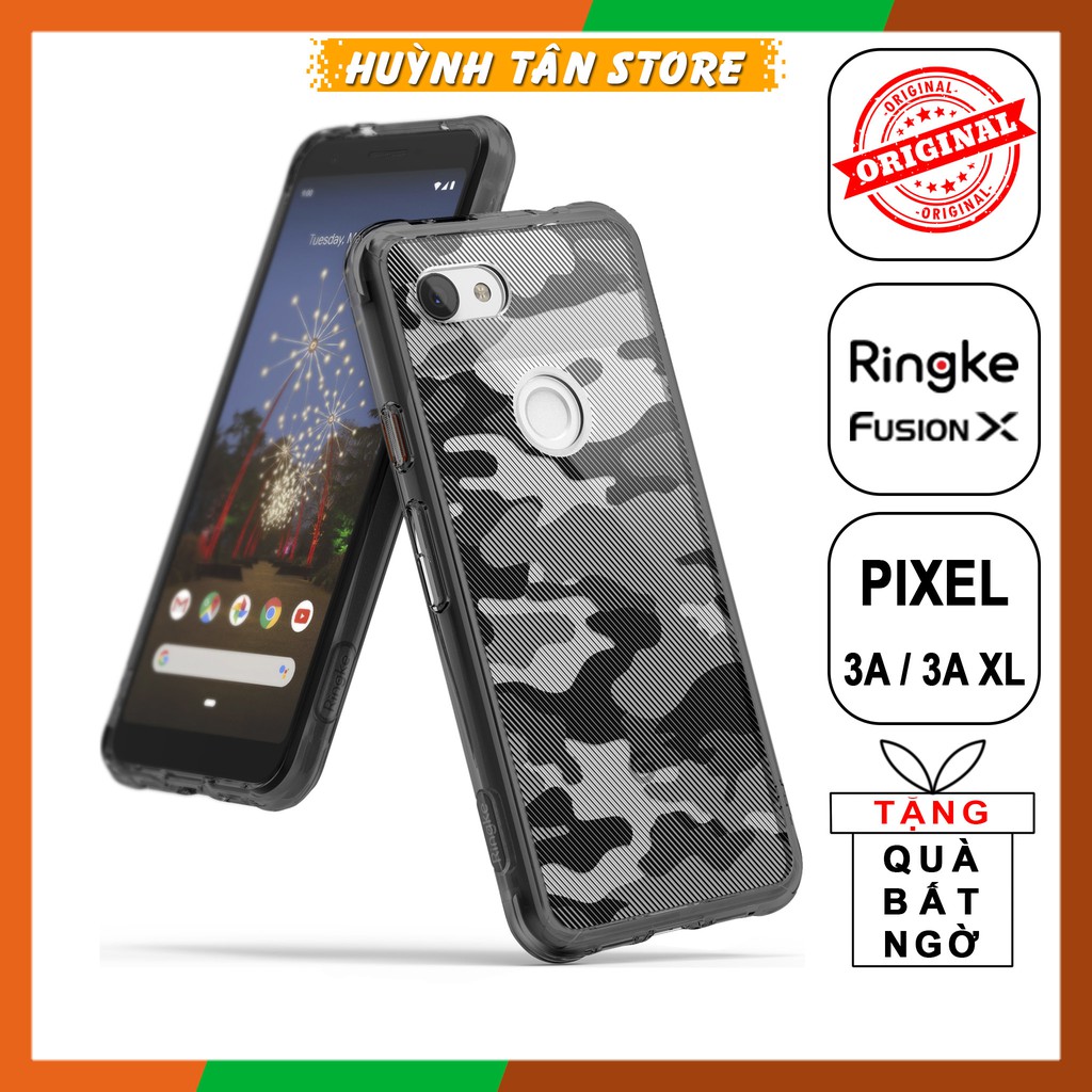 Ốp lưng Google Pixel 3A , 3A XL chống sốc Ringke Fusion X chính hãng Korea