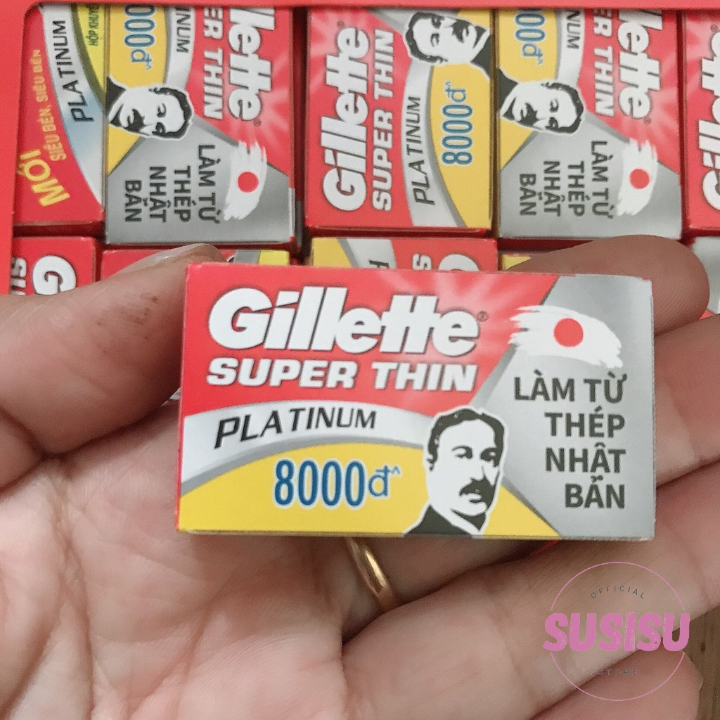 Hộp 5 lưỡi dao lam BIC Chrome Platinum / dao lam lưỡi thép không gỉ Chrome Platinum/Croma/Gillette