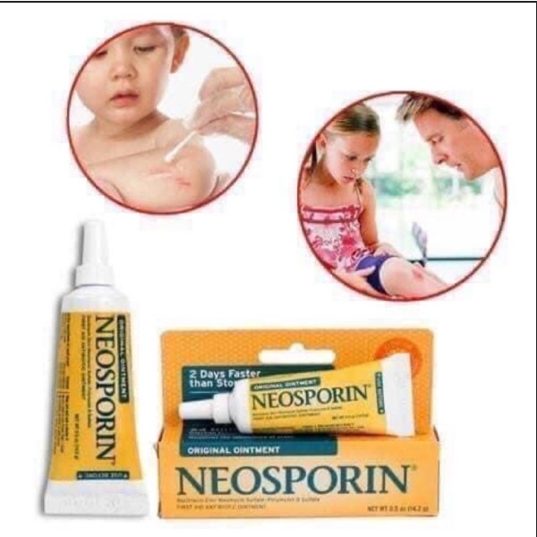 Kem Mỡ Kháng sinh Hỗ Trợ Vết Thương bỏng Neosporin 28.3g