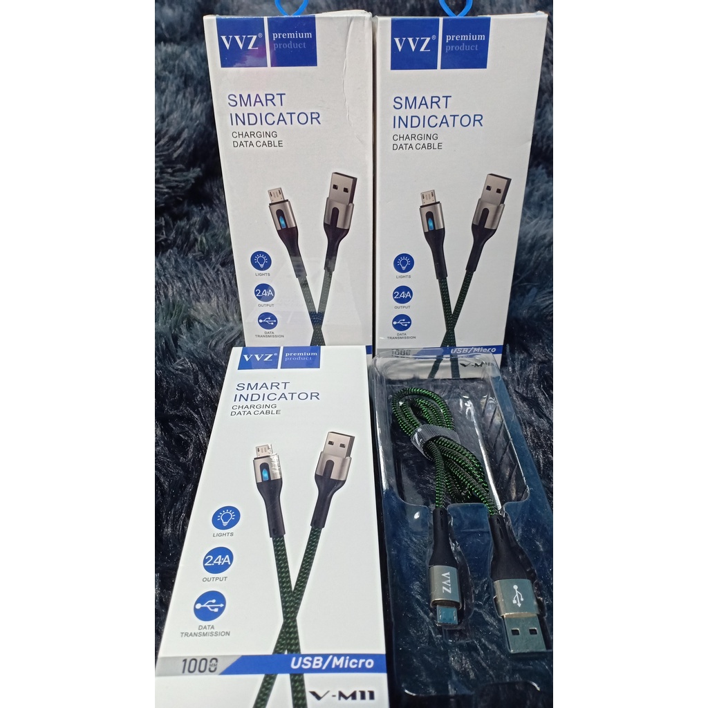 SIÊU RẺ  Cáp Micro USB 2A / 2.4A / 5A Chính Hãng VVZ 1M/ 1 mét - 2 mét