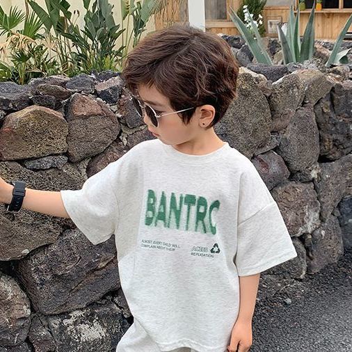 Bộ Áo Thun Tay Ngắn Và Quần Short Hai Mảnh Phong Cách Hàn Quốc Thời Trang Mùa Hè Hàng Mới Dành Cho Bé Trai 2022