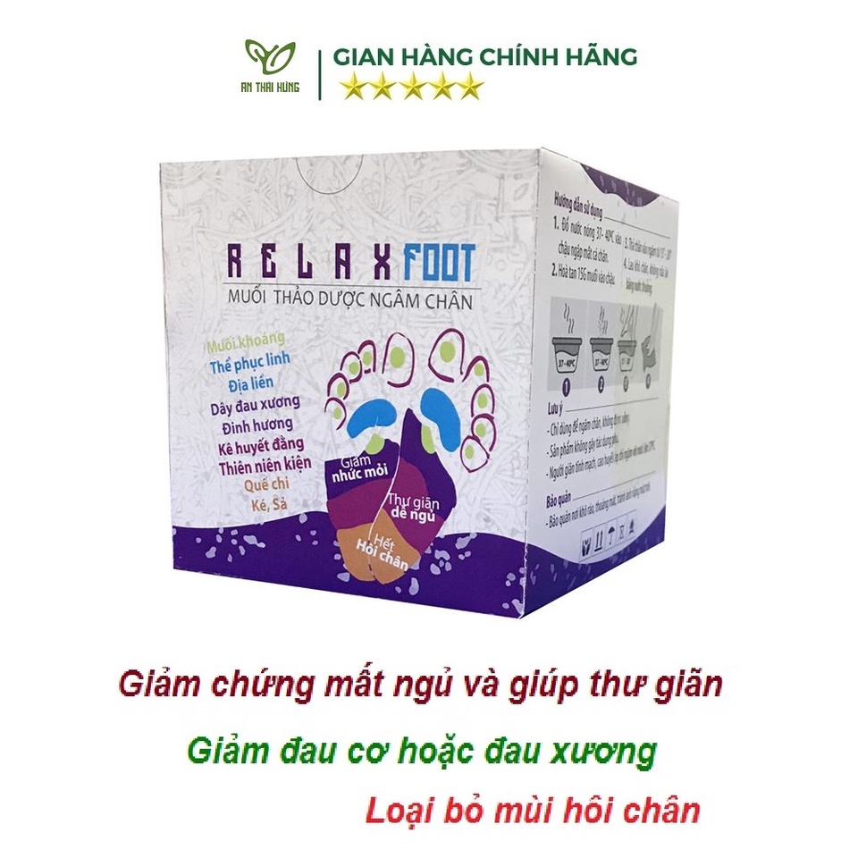 Muối Ngâm Chân Thảo Dược Relax Foot Thái Hưng 100% Thiên Nhiên 400gr