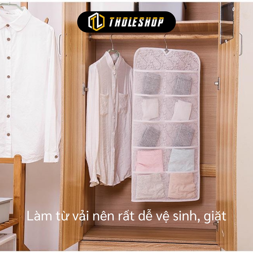 Túi Đựng Đồ Lót - Túi Treo Đồ Lót, Vớ Nhiều Ô Tiết Kiệm Không Gian Tủ 6652
