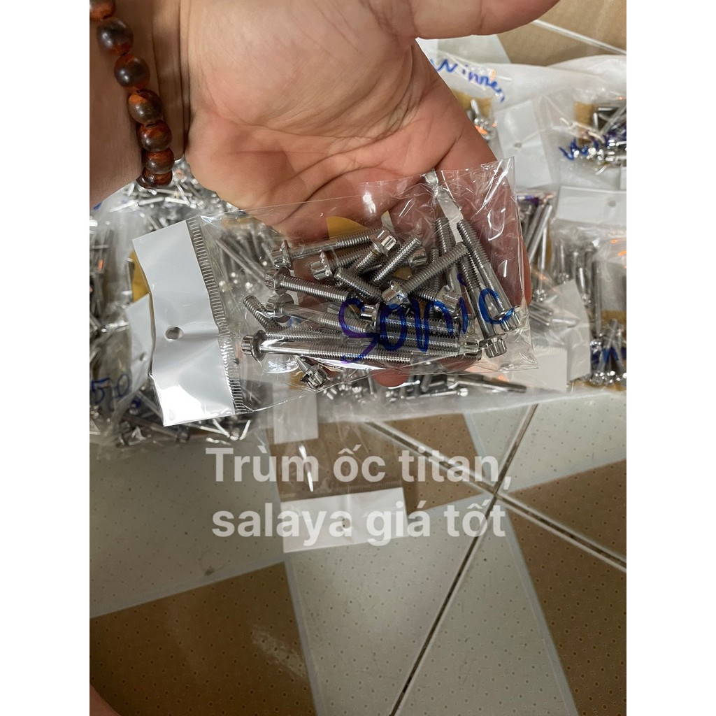 [Sale] Ốc Lốc Máy Inox Salaya Gắn Các Dòng Xe Honda. Yamaha, Suzuki