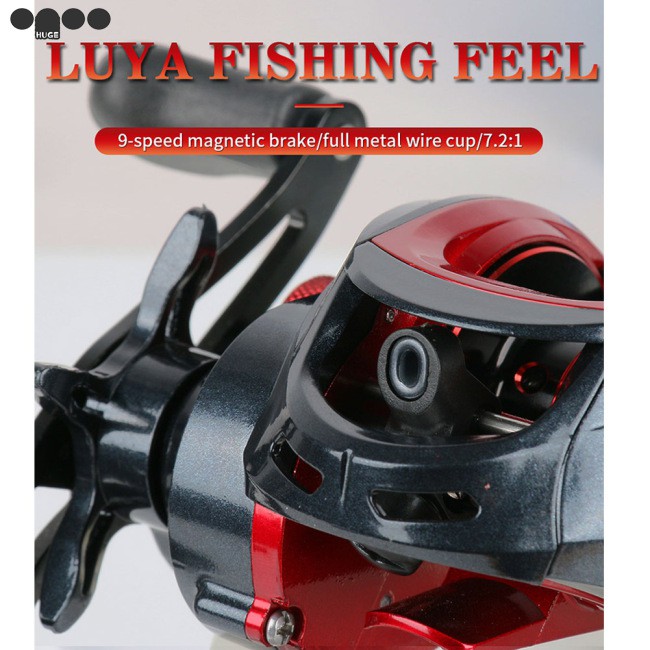 RNG Fishing Reel Low-Profile Reel Metal Spool Longthrow Rock Right Left Fishing Line Reel