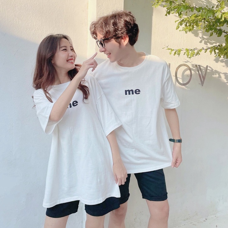 Áo thun đôi  cổ tròn nam nữ FM Style basic thời trangI Fm Style Online 220110112