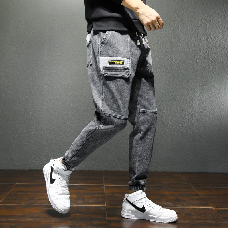 Quần jean jogger phong cách chất lừ họa tiết túi trước