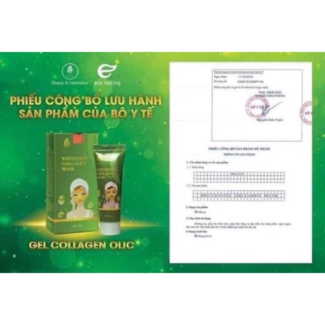 Mặt nạ Collagen tươi olic(bao hàng chính hảng cty 100%)