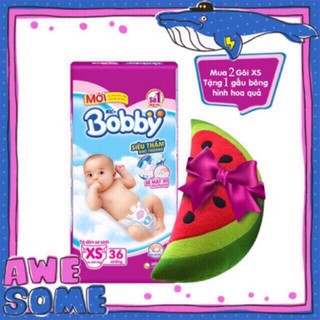 [LỰA CHỌN QUÀ] TÃ DÁN BOBBY SIZE XS 36 MIẾNG (CHO BÉ DƯỚI 5KG)