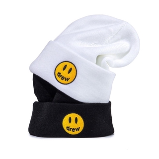 Funny smiley face pattern beanie