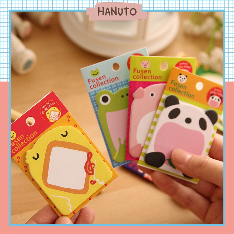 Giấy nhớ note ghi chú cute dễ thương cho bé HANUTO GN01