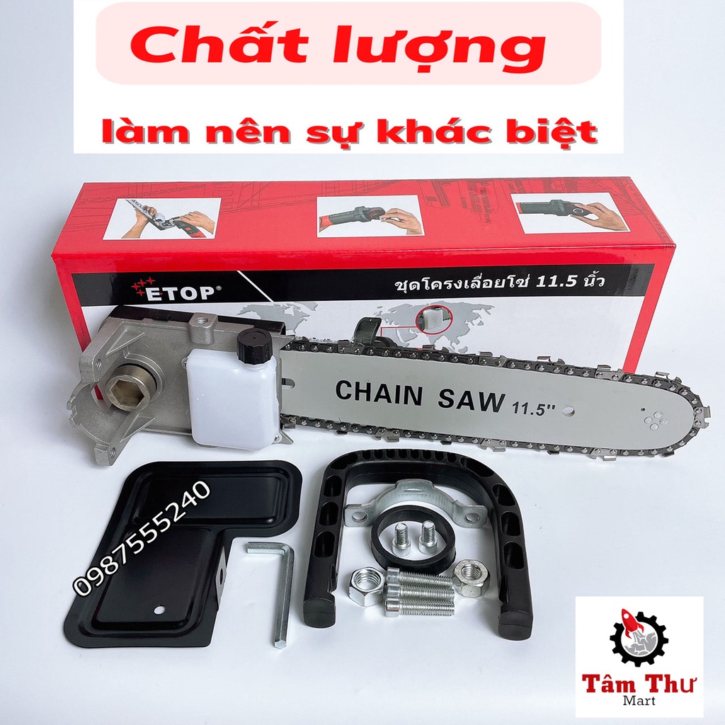 Bộ lam xích gắn máy mài thế hệ mới  Dễ dàng tháo lắp dùng cho tất cả các loại máy mài