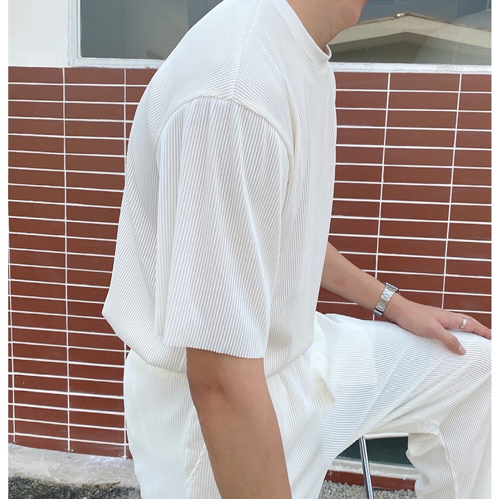 Đồ bộ set quần áo Halious trơn Unisex Basic nam nữ oversize form rộng 3 màu phong cách Hàn Quốc siêu nhẹ thoáng mát