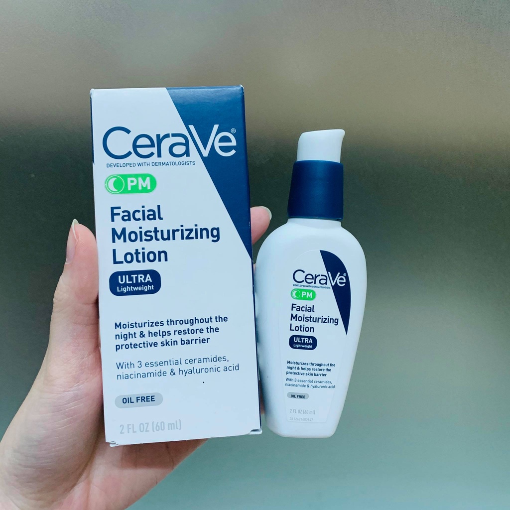 Kem dưỡng da ban đêm CeraVe PM Facial Moisturizing Lotion - ( 60ml - 89ml )