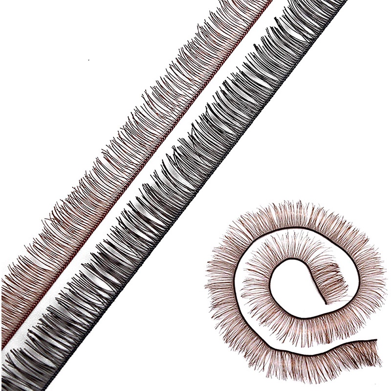 Set 10 Lông Mi Giả Màu Đen Nâu Cho Búp Bê