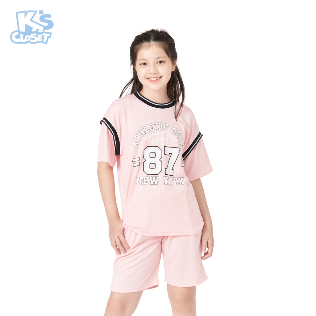 Bộ quần áo cộc tay trẻ em K'S CLOSET dành cho bé (214 tuổi) KT46TWS  E011TWS TMĐT
