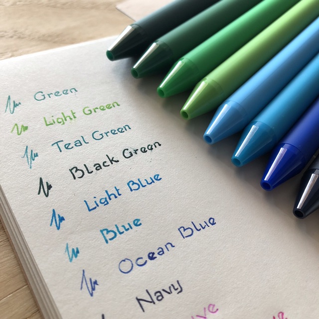 Bút Gel Xiaomi Kaco pure Green- Bộ 10 cây & Bộ 20 cây