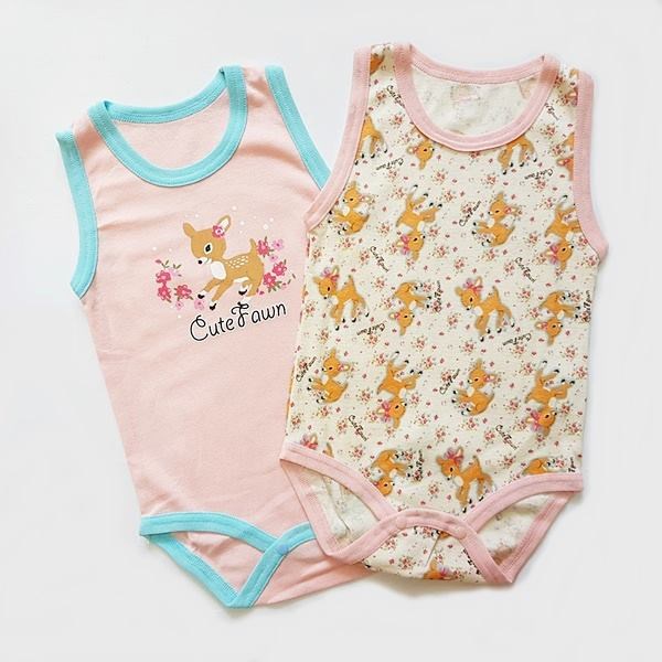 [FREESHIP](Nhiều mẫu) Bodysuit cho bé Birthday/Elfindoll/Kinder Safari size 80cm - Hàng nội địa Nhật