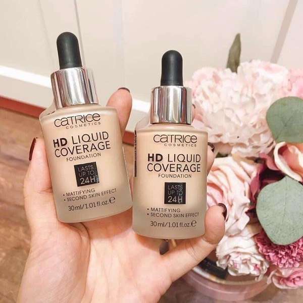 Kem nền CATRICE HD LIQUID COVERAGE FOUNDATION đủ tone