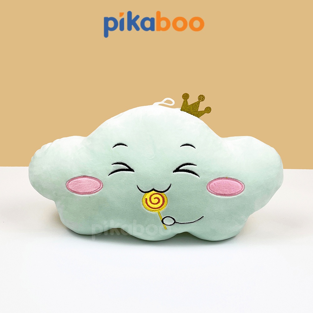 Gấu bông đám mây biểu cảm cute size 40cm cao cấp Pikaboo mềm mịn dễ thương