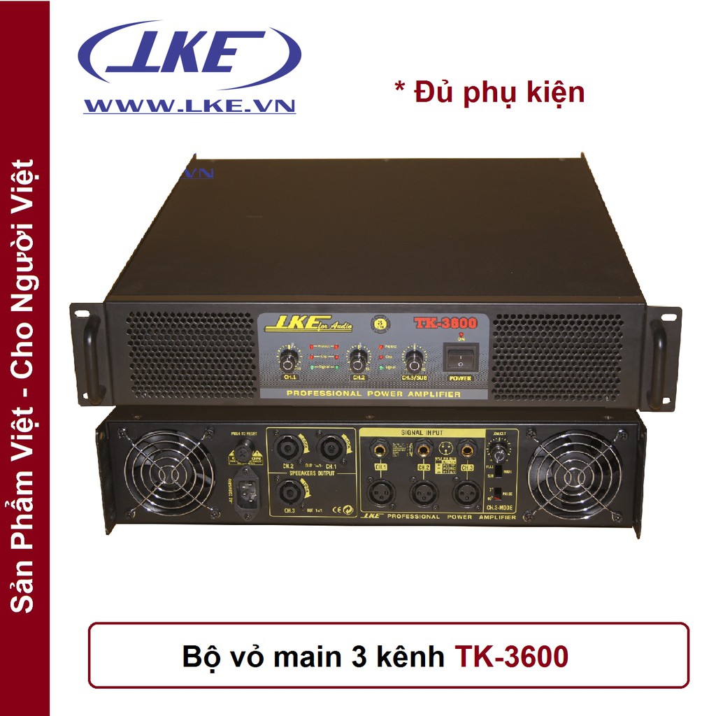 Vỏ main 3 kênh size 2U siêu dày TK3600 LKE