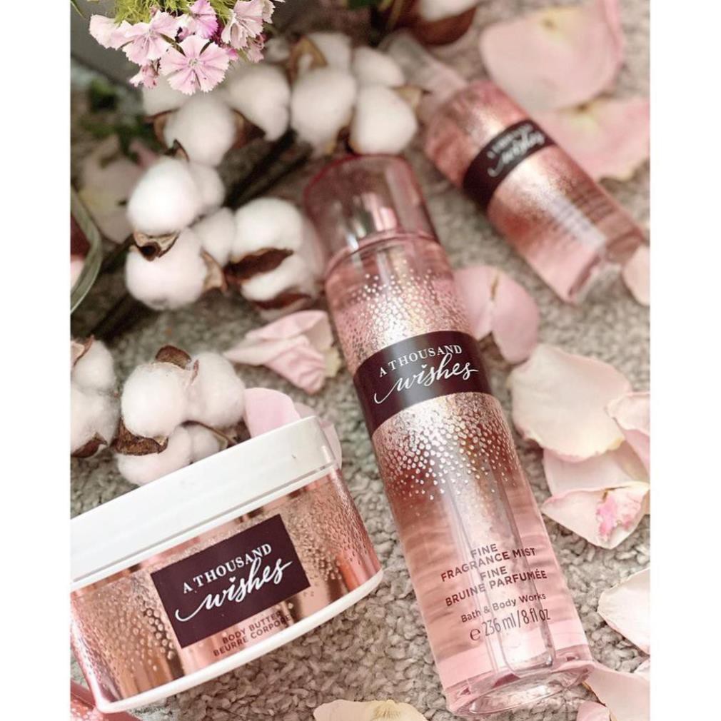 Xịt Thơm Mịn Da Lưu Hương Toàn Thân Bath & Body Works - A Thousand Wishes - Body Mist STORE