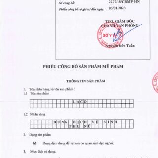 Dung dịch vệ sinh LACO Marosa