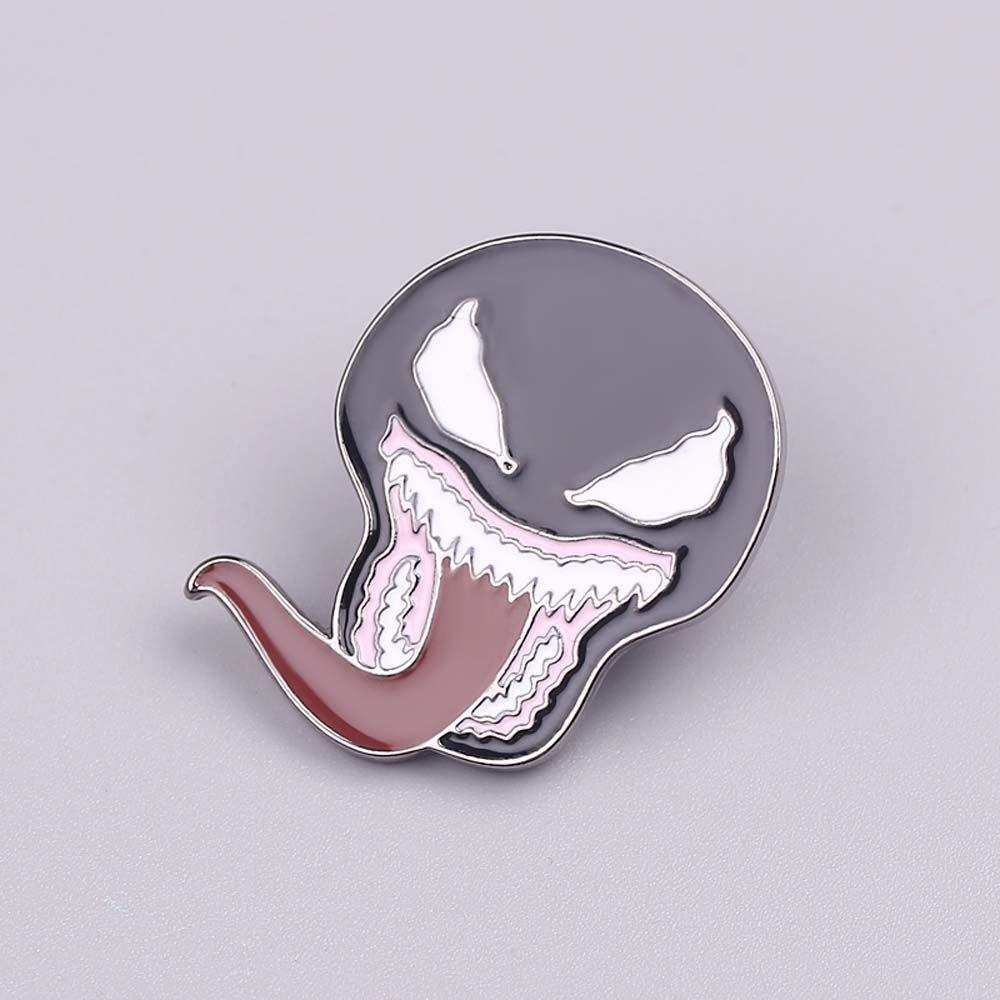 MXGOODS Trâm Cài Áo Hình Venom Marvel Tráng Men Sáng Tạo Cho Nữ