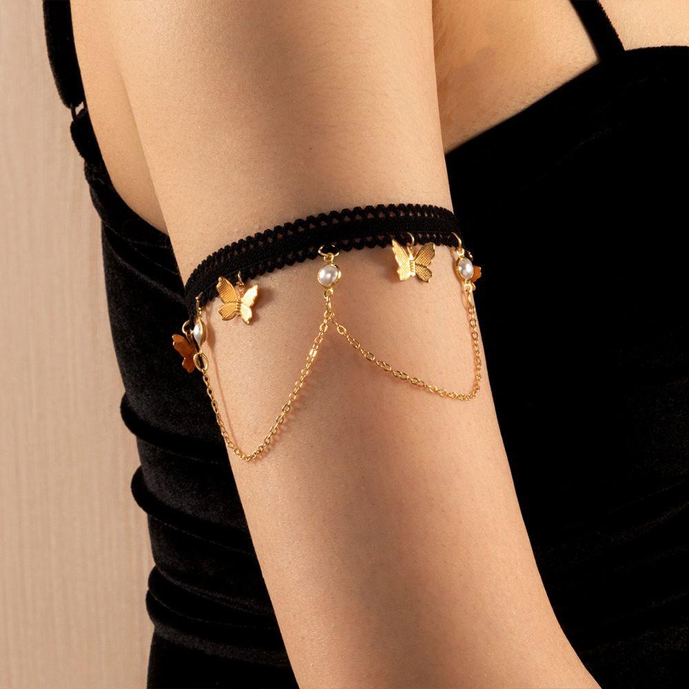 Vòng Đeo Cánh Tay Trang Trí Họa Tiết Hình Học Tròn Thời Trang Cho Nữ