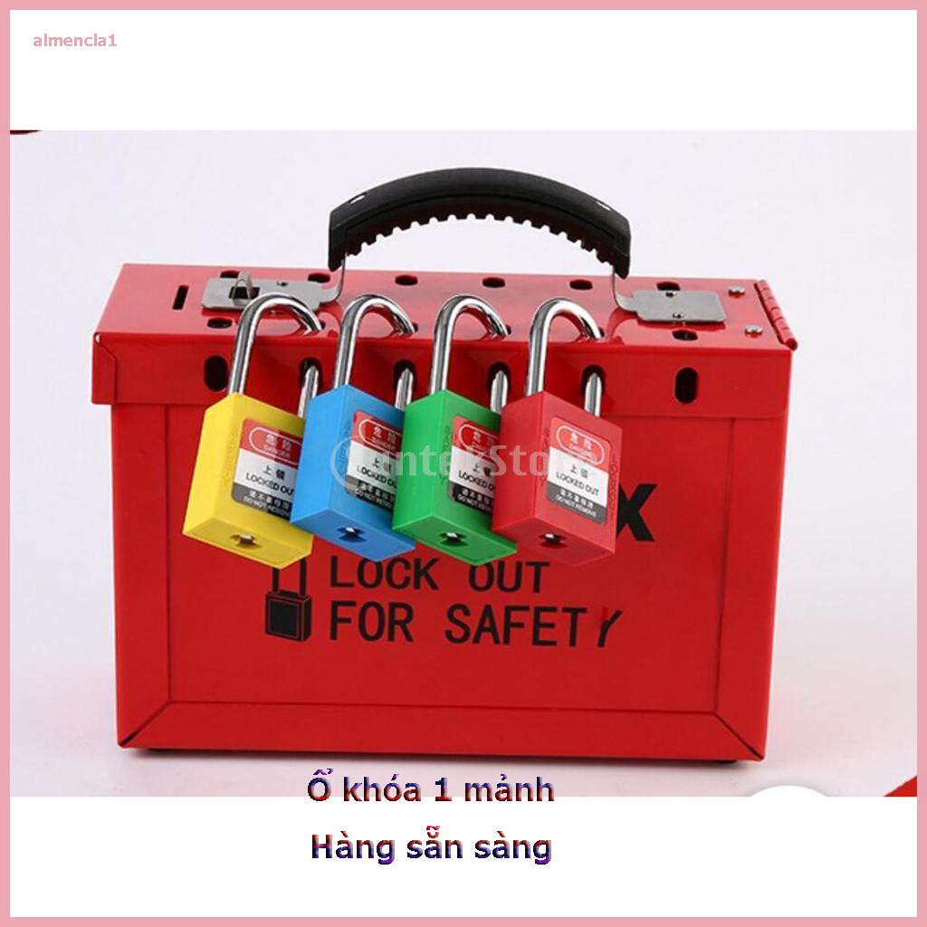 【Hàng sẵn sàng】Safety Lock Padlock Engineering Plastic PVC, 10 Colors, Safe and Reliable[ALMENCLA1]