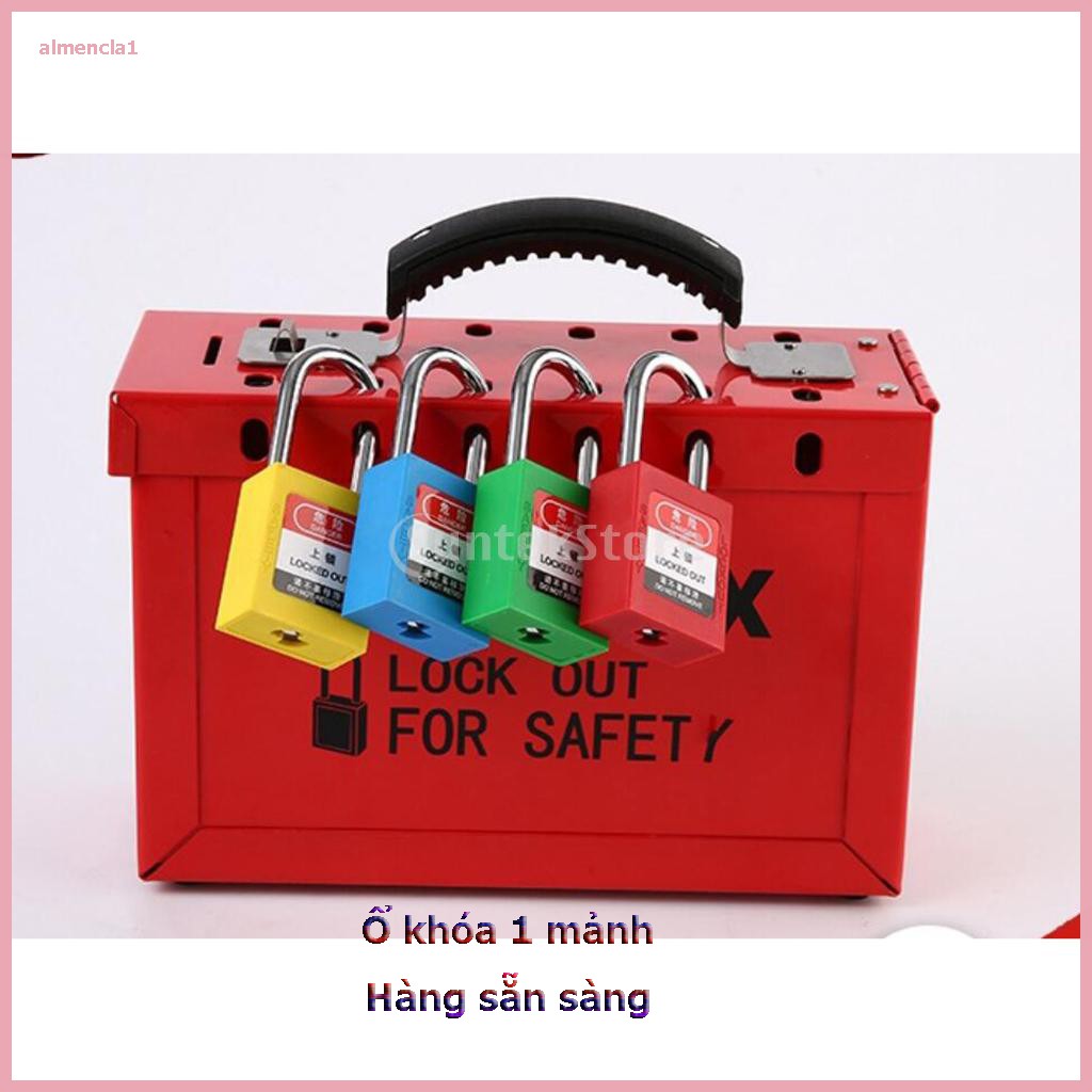 【Hàng sẵn sàng】Safety Lock Padlock Engineering Plastic PVC, 10 Colors, Safe and Reliable[ALMENCLA1]