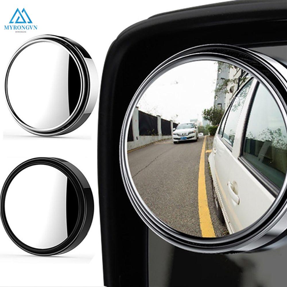 Gương Chiếu Hậu Xoay 360 Độ Hình Tròn Không Khung Gắn Kính Chiếu Hậu Xe Hơi Nhiều Màu