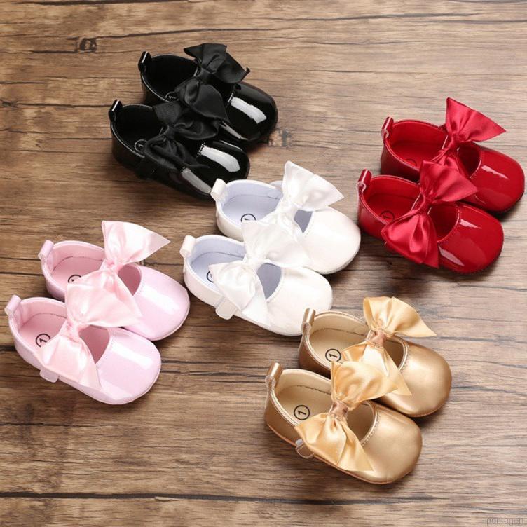 Giày tập đi đế mềm chống trượt cho bé gái từ 0-18 tháng tuổi