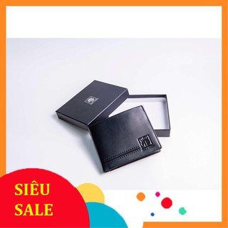 Ví nam cao cấp - bóp nam da thật 100% - ví ngang màu đen me03.vn464005