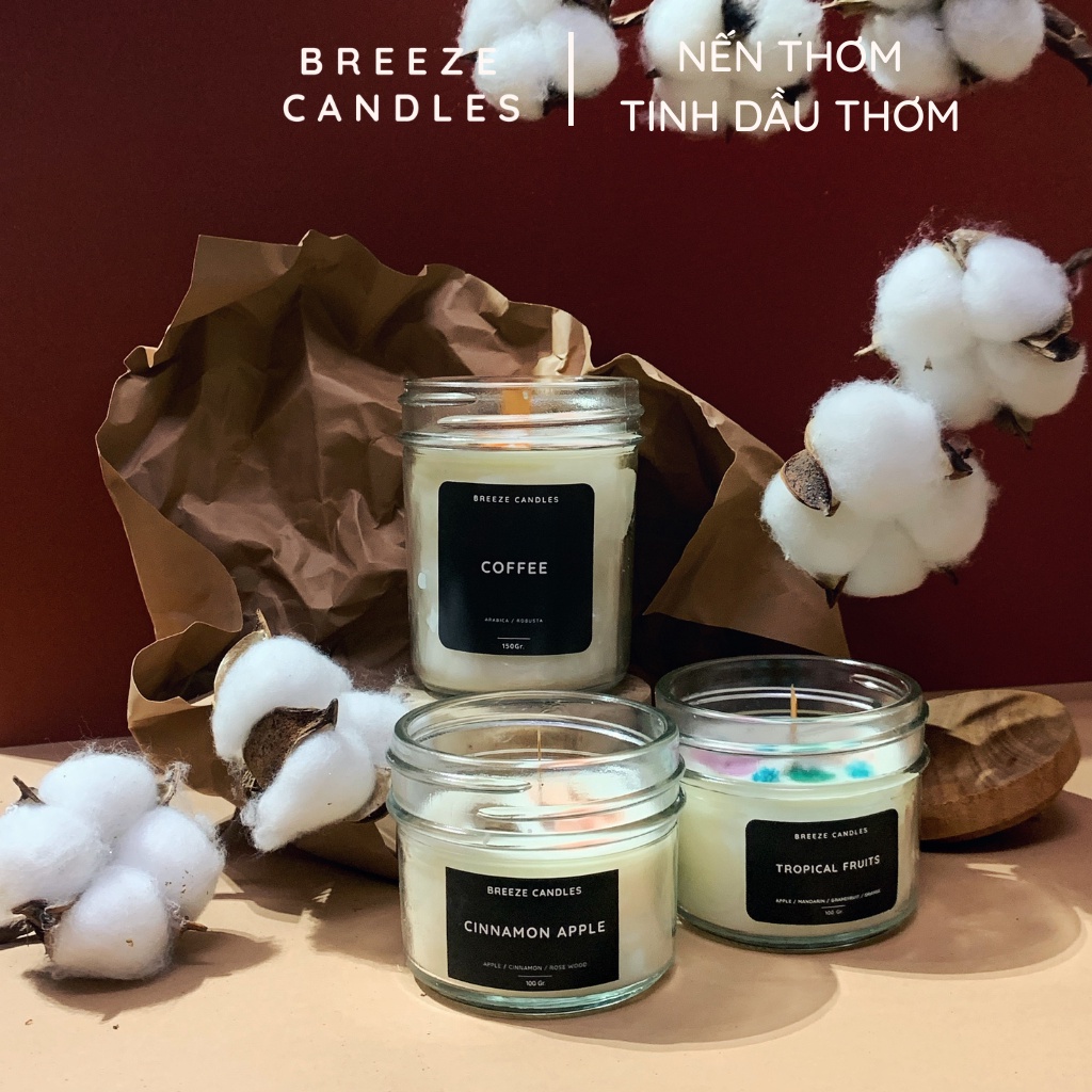Nến thơm thiên nhiên hương cà phê ấm áp - COFFEE - 150gr
