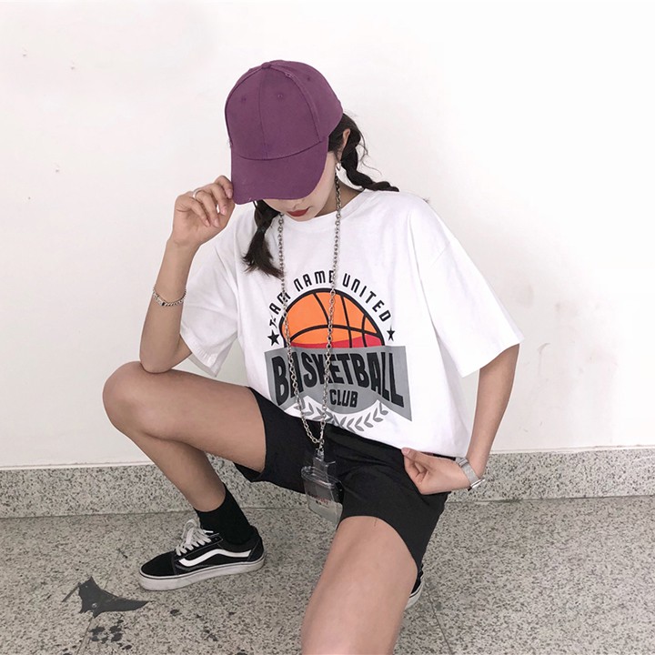 Áo Thun Nữ Unisex In Quả Bóng BASKETBALL CLUB ATN4327