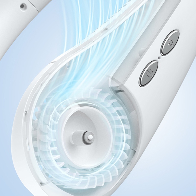 Quạt Điện Đeo Cổ Không Cánh 3 Tốc Độ Nhỏ Gọn Tiện Dụng