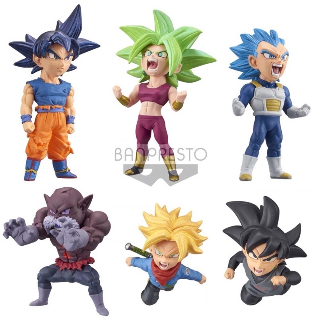 Mô hình Dragon Ball Super World Collectable Figure Battle of Saiyans 7cm Vol. 6 Set of 6 Figures BANPRETO NHẬT DBBPS01