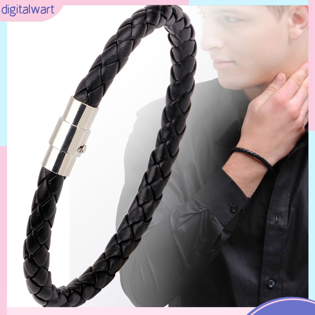 Vòng Tay Dây Da Bện Thời Trang Cá Tính Cho Nam