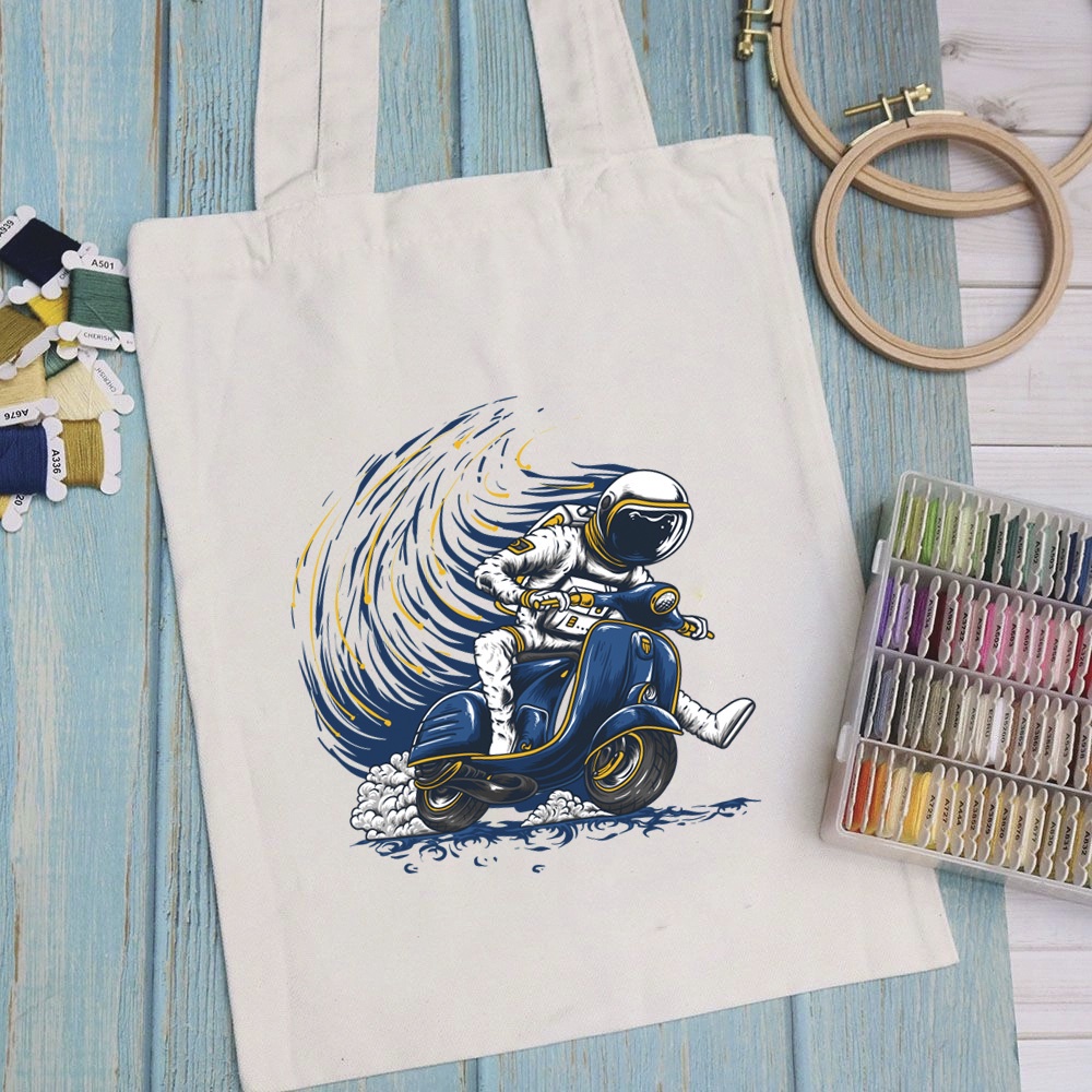 Túi vải túi Tote ASSET - Mẫu 3 vải canvas dày đẹp cho nữ có khóa miệng đi học đi chơi. In hình theo yêu cầu