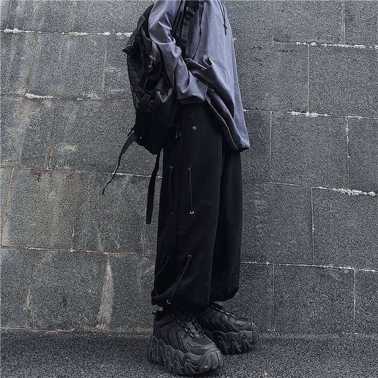 Quần Thể Thao Dáng Rộng Phối Dây Rút Phong Cách Thời Trang Harajuku 237127 | BigBuy360 - bigbuy360.vn