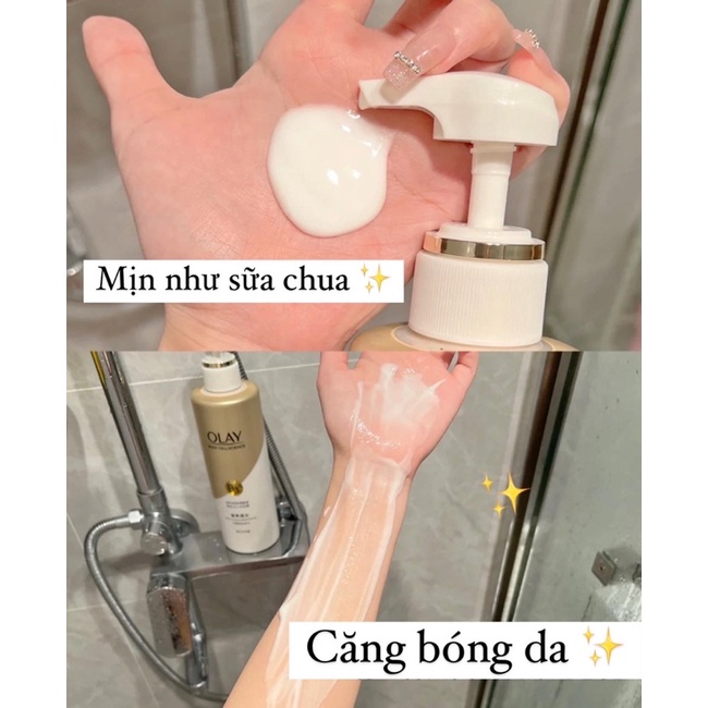 Sữa tắm + dưỡng thể Olay làm sáng da