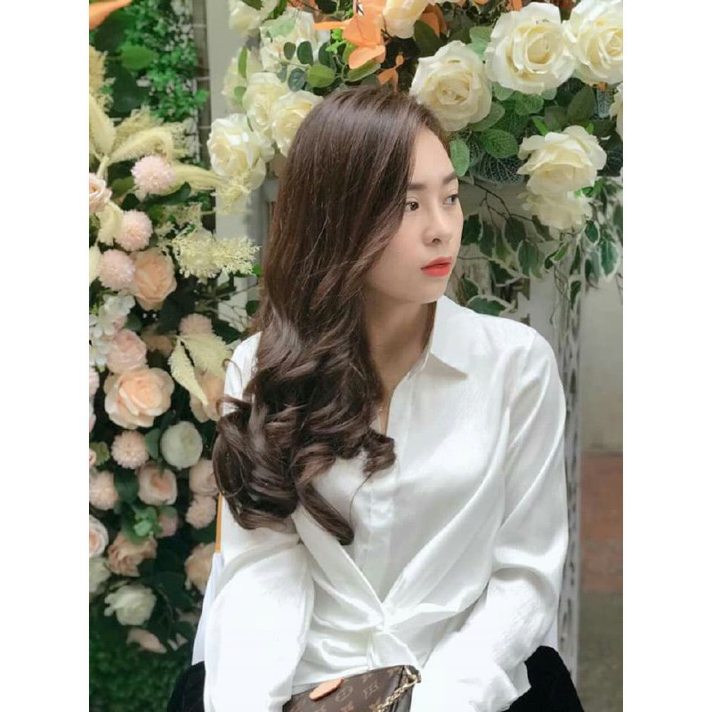 [ xả kho ] MiD Set bộ áo sơ mi xoắn eo và chân váy xòe S1220 Mie Design kèm ảnh thật