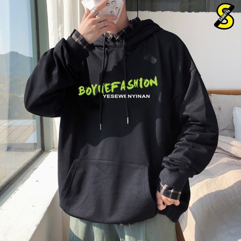 Áo sweater nam nữ unisex hoodie cặp đôi local brand hàn quốc cute khoác zip choàng cardigan chống nắng BOYUE FASHION - H