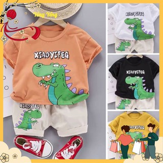 BỘ KHỦNG LONG XANH + QUẦN ĐÙI BE CHO BÉ TRAI