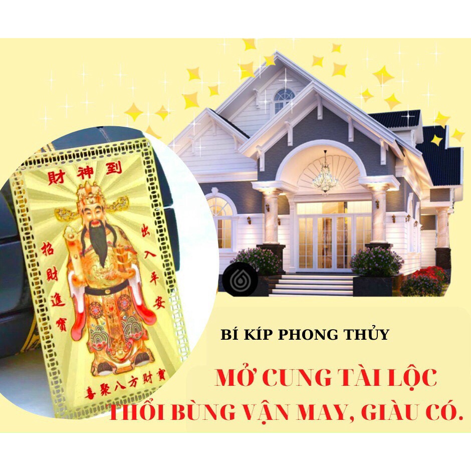 Kim Bài Tài Thần Vạn Sự Tài Lộc KHÔI SỈ HÀNG THÁI LAN