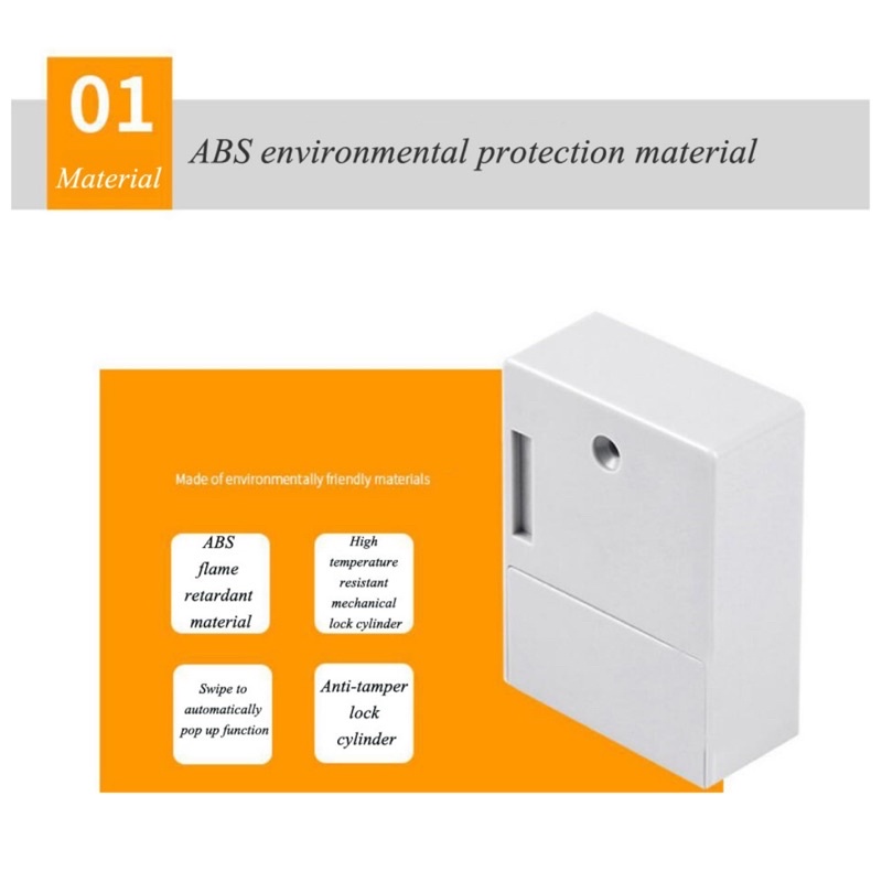 Khóa Ngăn Kéo Tủ Vô Hình Thông Minh / Khóa Ẩn RFID